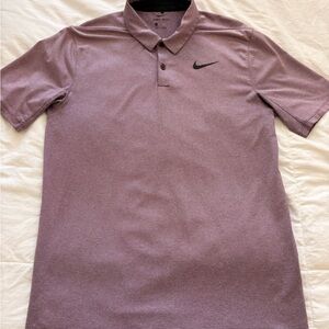 Nike Lavender Polo Shirt with Black Logo